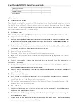 Preview for 3 page of Baofeng DMR-5R Operating Instructions Manual