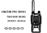 Preview for 1 page of Baofeng E88 Series Owner'S Manual