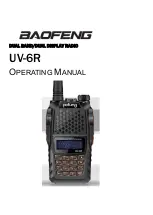 Baofeng Pofung UV-6R Operating Instructions Manual preview