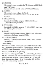 Preview for 4 page of Baofeng UV-3R Mark II Reference