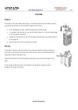 Preview for 10 page of Baofeng UV-5R A Operating Manual