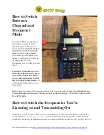 Preview for 4 page of Baofeng UV-5R Series Instruction Manual