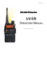 Предварительный просмотр 1 страницы Baofeng UV-5R Series Operating Manual