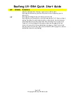 Preview for 6 page of Baofeng UV-5RA Quick Start Manual