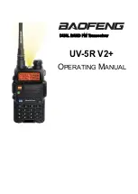 Baofeng UV-5RV2+ Operating Manual preview