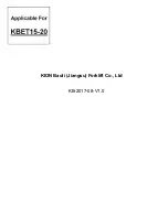 Preview for 3 page of Baoli KBET15 Operator'S Manual