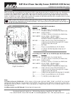 Предварительный просмотр 2 страницы BAPI BA-H200 Series Installation & Operating Instructions