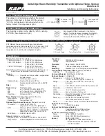 Preview for 3 page of BAPI Delta Style Installation And Operating Instructions