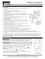 Предварительный просмотр 2 страницы BAPI Stat 3 Installation & Operating Instructions Manual