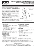 BAPI VOC Installation And Operating Instructions Manual предпросмотр