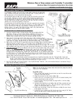 Preview for 2 page of BAPI Wireless Room Temperature and Humidity Transmitter Installation And Operating Instructions