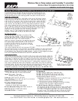 Preview for 3 page of BAPI Wireless Room Temperature and Humidity Transmitter Installation And Operating Instructions