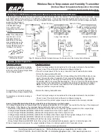 Preview for 5 page of BAPI Wireless Room Temperature and Humidity Transmitter Installation And Operating Instructions