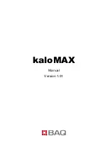 BAQ kaloMAX Manual preview