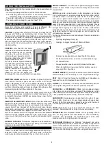 Preview for 3 page of BAR-BE-QUICK inStove BS1251 Installation And Operating Instructions