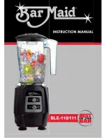 Bar Maid BLE-110 Instruction Manual preview