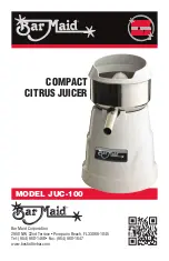Bar Maid JUC-100 Manual preview