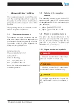 Предварительный просмотр 5 страницы bar agturn GD-032 Operating Manual