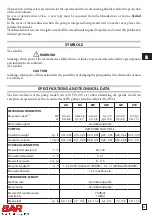 Preview for 6 page of bar Comet AW Series Assembly, Operation And Maintenance Instructions