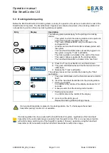 Preview for 22 page of bar SmartControl 2.0 Operation Manual