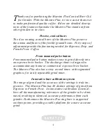 Preview for 3 page of Baratza Maestro Plus Operation Manual