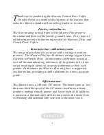 Preview for 3 page of Baratza Maestro Operation Manual