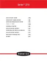Предварительный просмотр 1 страницы Baratza sette 270 Quick Start Manual