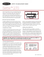 Preview for 2 page of Baratza sette 270 Quick Start Manual
