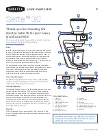 Baratza SETTE 30 Quick Start Manual preview