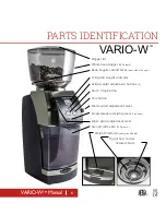 Предварительный просмотр 6 страницы Baratza VARIO-W Operation Manual