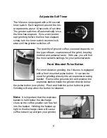 Preview for 8 page of Baratza Virtuoso Operation Manual