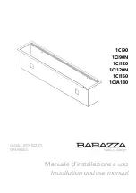 Preview for 1 page of Barazza 1CI90 Installation And Use Manual