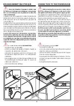 Preview for 8 page of Barazza 1PBF036TK00 Series Installation And Use Manual