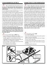 Предварительный просмотр 9 страницы Barazza 1PMD64 Installation And Use Manual