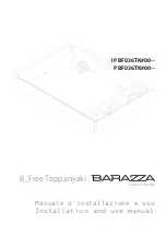 Barazza B_Free 1PBF036TK Series Installation And Use Manual preview