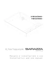Barazza B_Free PBF036TK Series Installation And Use Manual preview