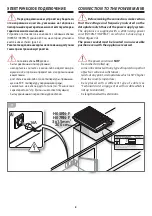 Preview for 8 page of Barazza Thalas 1PTF1 Installation And Use Manual