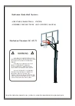 Preview for 1 page of Barbarian Basketball Systems Titanium GC-6X72 Assembly Instructions And Owner'S Manual