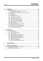 Preview for 4 page of barbas 90-60 PF2 Installation And Maintenance Manual