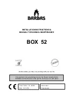 Preview for 1 page of barbas BOX 52 Installation Instructions & Manual For Annual Maintenance