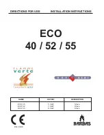 barbas ECO 52 Installation Instructions Manual preview