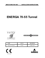 Предварительный просмотр 1 страницы barbas ENERGA 70-55 TUNNEL Installation Instructions Manual