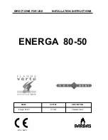 Предварительный просмотр 1 страницы barbas ENERGA 80-50 Installation Instructions Manual