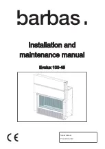 barbas Evolux 100-45 Installation And Maintenance Manual предпросмотр