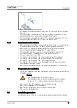 Preview for 17 page of barbas Falcon 73 Installation And Maintenance Manual