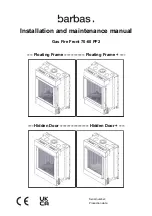 Предварительный просмотр 1 страницы barbas Gas Fire Front 70-60 PF2 Installation And Maintenance Manual