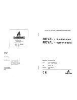 Предварительный просмотр 1 страницы barbas ROYAL 3-SIDED OPEN Installation And Operating Instructions Manual