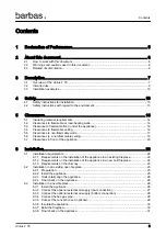 Предварительный просмотр 3 страницы barbas Unilux-7 75 Installation And Maintenance Manual