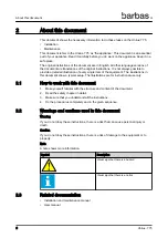 Предварительный просмотр 6 страницы barbas Unilux-7 75 Installation And Maintenance Manual