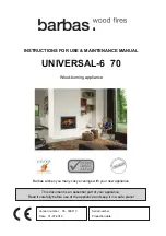 barbas UNIVERSAL-6 70 Instructions For Use & Maintenance Manual preview